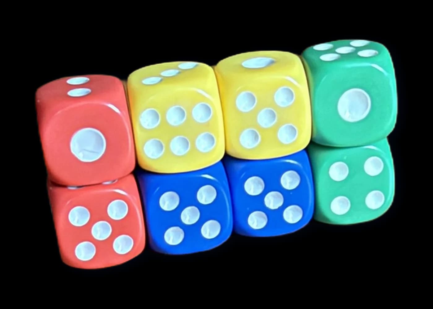 Dice Wall, built with dice
