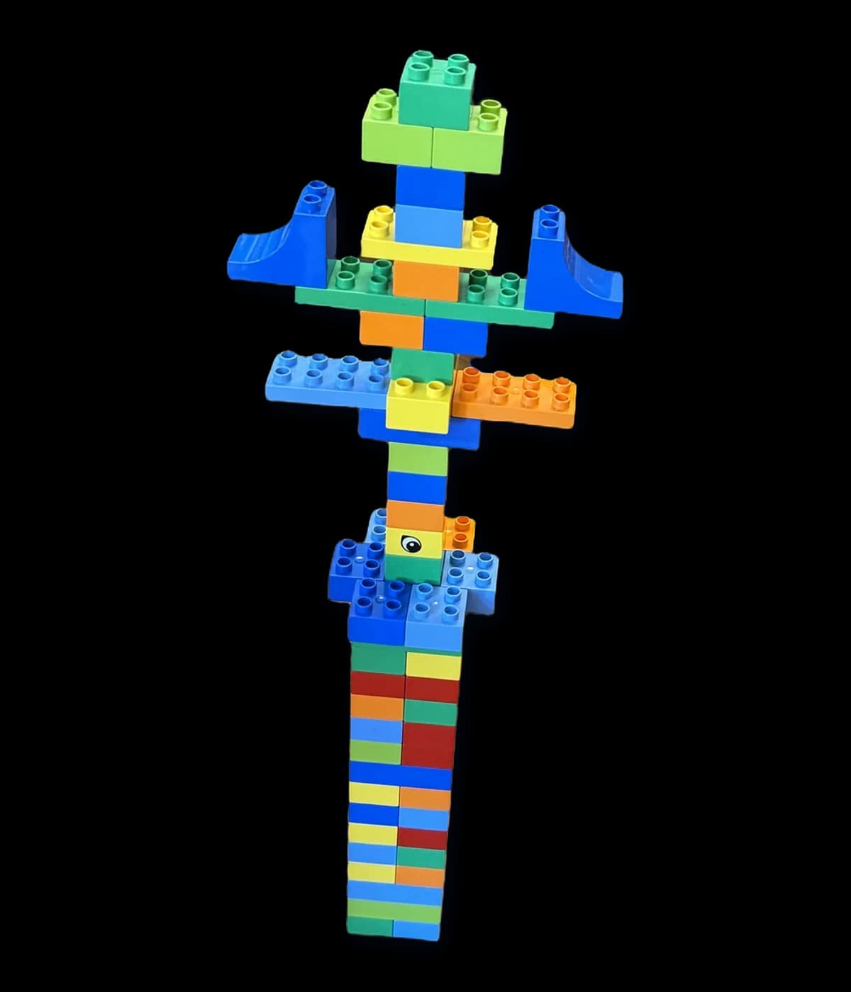 High Skateboard Tower, built with LEGO DUPLO bricks